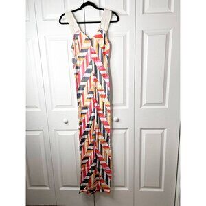 Zero + Maria Cornejo Alexia Bias Multi-Color Printed Maxi Dress Women's Size 2